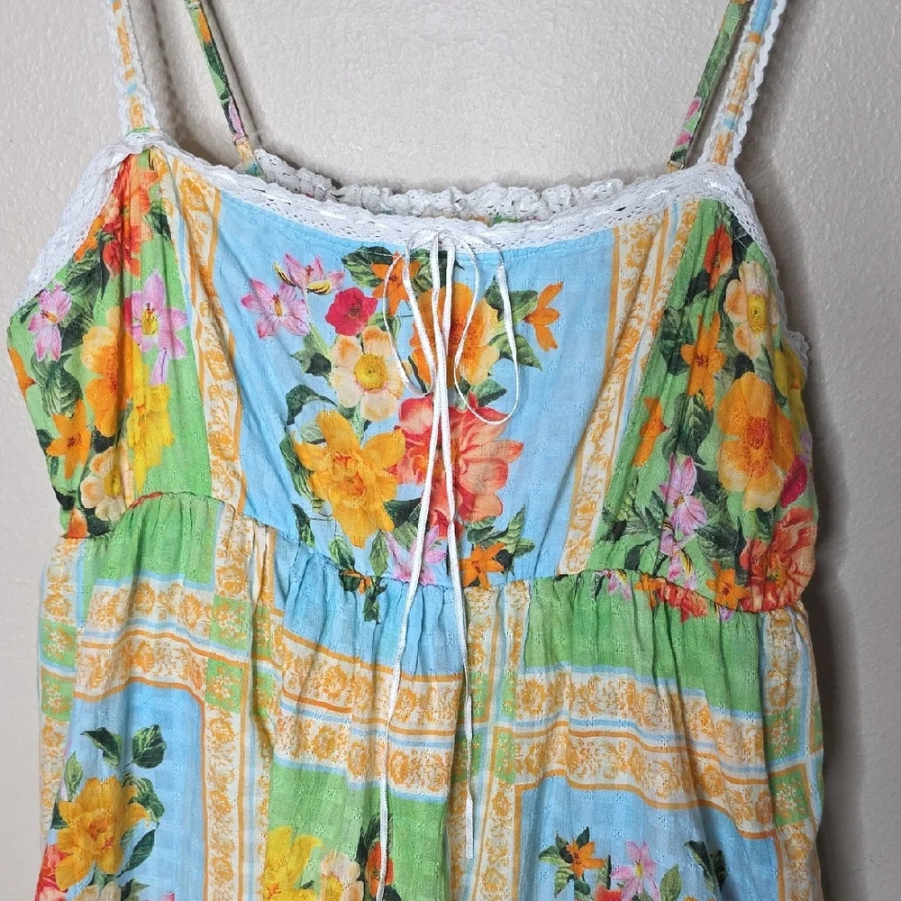 Show Me Your Mumu Peyton Maxi Dress Country Bouquet Floral Patchwork & Lace 2XL - Picture 5 of 12